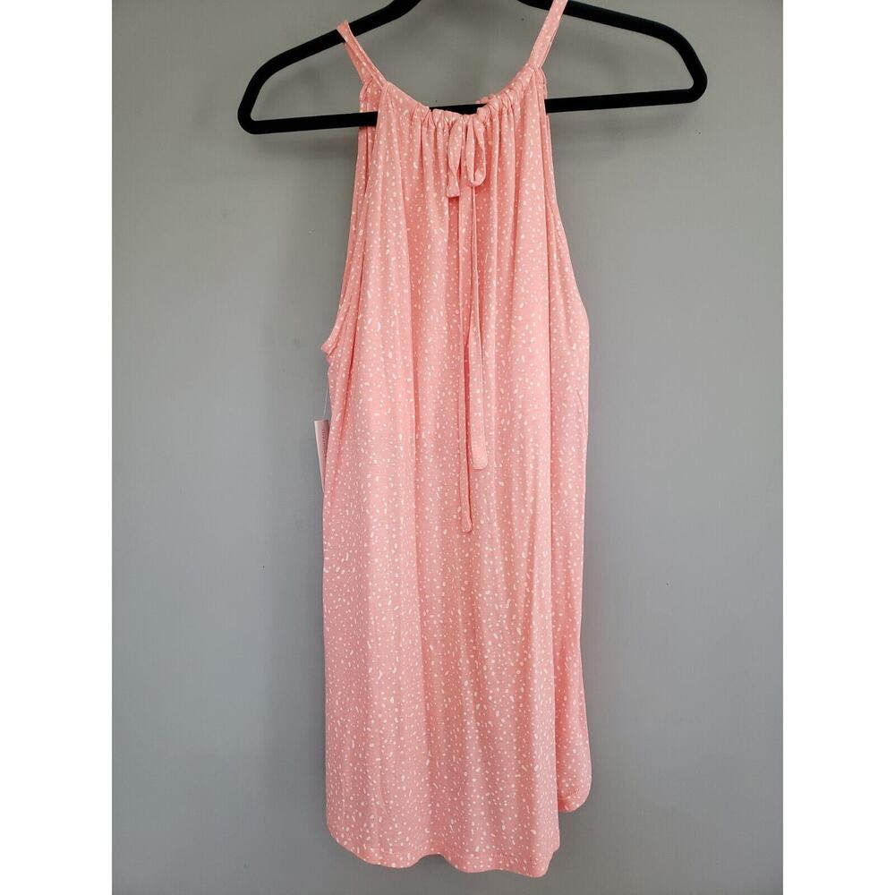 NEW New York & Company Women Size Large Speckled Dot Sleeveless Blouse‎